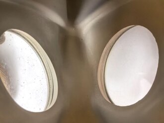 Russland, Gasmaske für Kopfverletzte Modell SchR-2. Guter Zustand