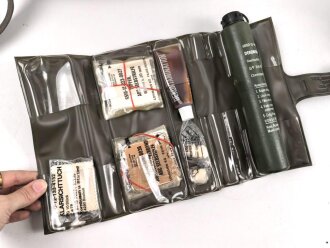 Bundeswehr, Gasmaske Modell 1965 in Tasche, mit Zubehör. Gebraucht