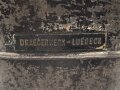 Deutschland,  Bereitschaftsbüchse für eine Gasmaske "DRAEGER" Trageriemen inliegend, wahrscheinlich aus den 1930iger Jahren