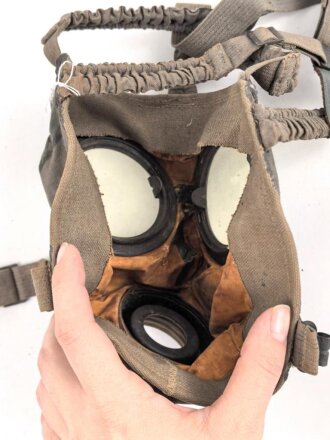 Deutschland,  Atemschutzmaske Degea D.R.P ,datiert 1931, Maskenkörper in Teilen trocken