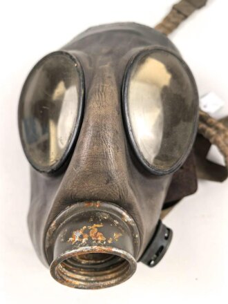 Österreich, Leder B Maske , Hersteller Draeger Wien