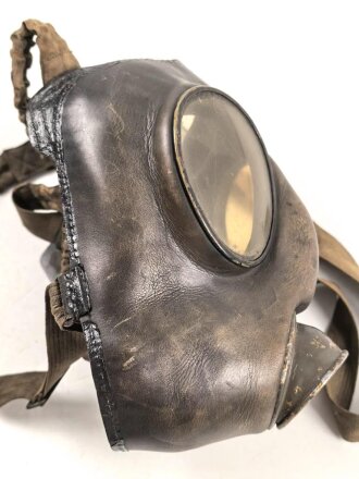 Österreich, Leder B Maske , Hersteller Draeger Wien
