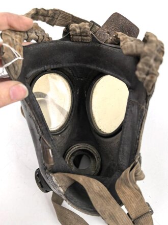 Österreich, Leder B Maske , Hersteller Draeger Wien