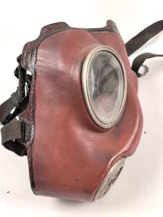 Deutschland,  Atemschutzmaske Leder B Maske Draeger, 50iger Jahre