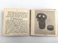 Dänemark, Bedienungsanleitung für die Zivilgasmaske M 1938, datiert 1939, 16 Seiten, Maße: 8 x 8cm
