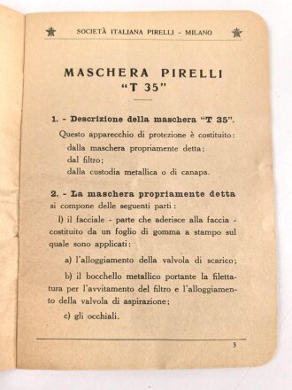 Italien, Bedienungsanleitung für die Pirelli Tipo T...