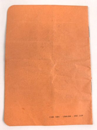 Italien, Bedienungsanleitung für die Pirelli Tipo T 35 Gasmaske, datiert 1939, 14 Seiten, DIN A6