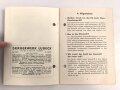 Deutschland nach 1945, Gebrauchsanweisung für das Dräger KG Gerät Modell 210, datiert 1952, 19 Seiten, DIN A6, gelocht