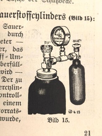 1. Weltkrieg, "Feld-Anweisung - Selbstretter Dräger Tübben" datiert 1915, 48 Seiten, DIN A6