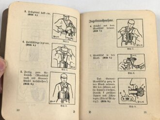 1. Weltkrieg, "Feld-Anweisung - Selbstretter Dräger Tübben" datiert 1915, 48 Seiten, DIN A6