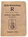 1. Weltkrieg, "Feld-Anweisung - Selbstretter Dräger Tübben" datiert 1915, 48 Seiten, DIN A6