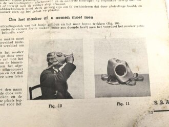Belgien/Frankreich, Gebrauchsanweisung für die S.B.A. Atmeschutzmaske aus den 1930er Jahren, 23 Seiten, DIN A5