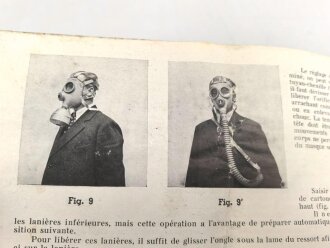 Belgien/Frankreich, Gebrauchsanweisung für die S.B.A. Atmeschutzmaske aus den 1930er Jahren, 23 Seiten, DIN A5