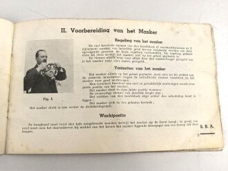 Belgien/Frankreich, Gebrauchsanweisung für die S.B.A. Atmeschutzmaske aus den 1930er Jahren, 23 Seiten, DIN A5