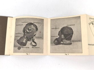 Dänemark, Bedienungsanleitung für die Zivilgasmaske M 1938, datiert 1939, 16 Seiten, Maße:8 x 8cm