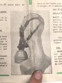 Belgien, Gebrauchsanweisung für die zivile Gasmaske Typs L.702, ca. DIN A5
