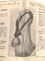 Belgien, Gebrauchsanweisung für die zivile Gasmaske Typs L.702, ca. DIN A5