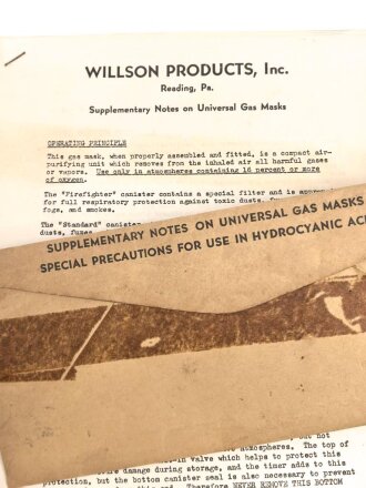 U.S. "Supplementary Notes on universal Gas...