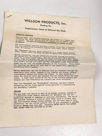 U.S. "Supplementary Notes on universal Gas...