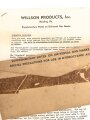 U.S. "Supplementary Notes on universal Gas Masks", DIN A4 with envelope