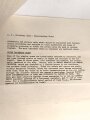 U.S. "Supplementary Notes on universal Gas Masks", DIN A4 with envelope