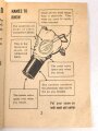 U.S.  WWII booklet "Your Gas Mask", DIN A6