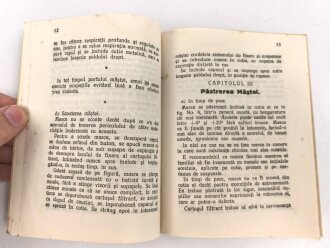 Rumänien, Bedienungsanleitung für eine Atemschutzmaske Model 1935, 15 Seiten, DIN A6
