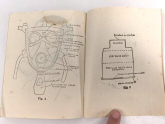 Rumänien, Bedienungsanleitung für eine Atemschutzmaske Model 1935, 15 Seiten, DIN A6