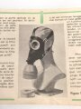 Belgien, Gebrauchsanweisung für die zivile Gasmaske Typs L.702, ca. DIN A5