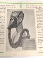 Belgien, Gebrauchsanweisung für die zivile Gasmaske Typs L.702, ca. DIN A5