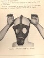 Belgien/Frankreich, Gebrauchsanweisung für die zivile Gasmaske AG. 9 aus der Zeit des zweiten Weltkriegs, über DIN A6