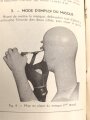 Belgien/Frankreich, Gebrauchsanweisung für die zivile Gasmaske AG. 9 aus der Zeit des zweiten Weltkriegs, über DIN A6