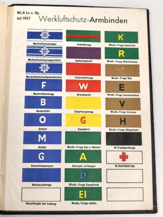 "Werkluftschutz-Wörterbuch"IG Farben,  20 Seiten, über DIN A6