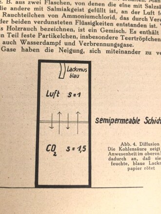 "Giftgase und Gasschutz" 77 Seiten, DIN A5, aus der Zeit des 2. Weltkrieg