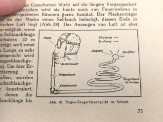 "Giftgase und Gasschutz" 77 Seiten, DIN A5, aus der Zeit des 2. Weltkrieg