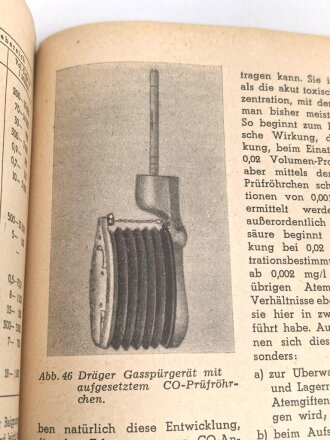 "Der Atemschutz in der Industrie" datiert 1956 mit 114 Seiten, DIN A5