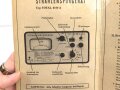 Bundeswehr , Bedienungsanweisung "Strahlenspürgerät Typ Total 6109 A" über DIN A5, aus den 1960iger Jahren
