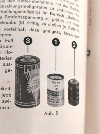 Bedienungs- und Gebrauchsanweisung zum Graetz Strahlungsmeßgerät X50, 13 Seiten mit Anhang, über DIN A5