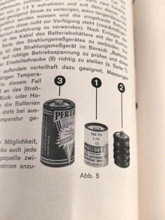 Bedienungs- und Gebrauchsanweisung zum Graetz Strahlungsmeßgerät X50, 13 Seiten mit Anhang, über DIN A5