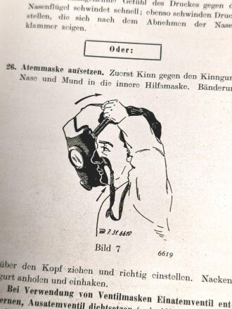 Drägerwerk, Gebrauchsanleitung für ein Dräger-KG-Gerät Modell 210 R3.4-1", 20 Seiten, DIN A6, datiert 1949