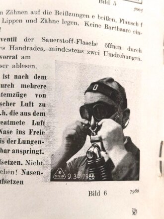 Drägerwerk, Gebrauchsanleitung für ein Dräger-KG-Gerät Modell 210 R3.4-1", 20 Seiten, DIN A6, datiert 1949