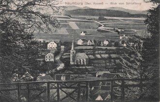 Ansichtskarte "Naumburg (Bez. Kassel) - Blick vom Schloßberg"