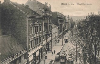 Ansichtskarte "Hagen i. W.- Elberfelderstrasse"