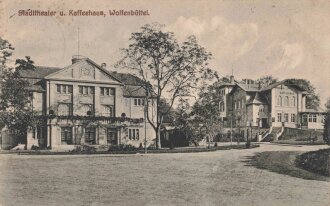 Ansichtskarte "Stadttheater u. Kaffeehaus,...