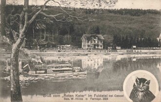 Ansichtskarte "Gruß vom Roten Kater im...