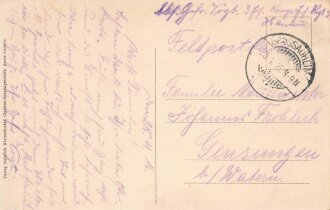 Ansichtskarte "Gross-Auheim - Hanauer-Landstrasse"
