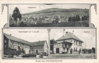 Ansichtskarte "Gruss aus Weissenborn"