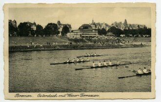 Ansichtskarte "Bremen - Osterdeich mit Weser-Terrassen"
