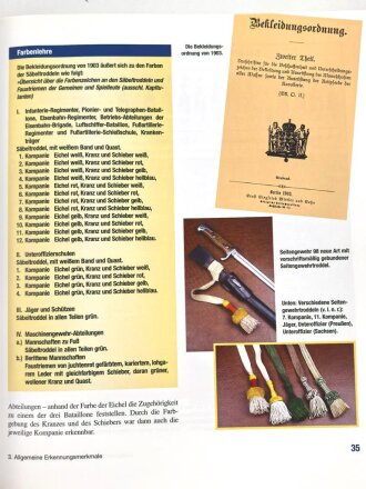 "Uniformen der deutschen Infanterie 1888 bis 1914 in Farbe" 240 Seiten, über DIN A4, gebraucht
