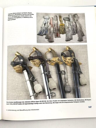 "Uniformen der deutschen Infanterie 1888 bis 1914 in Farbe" 240 Seiten, über DIN A4, gebraucht